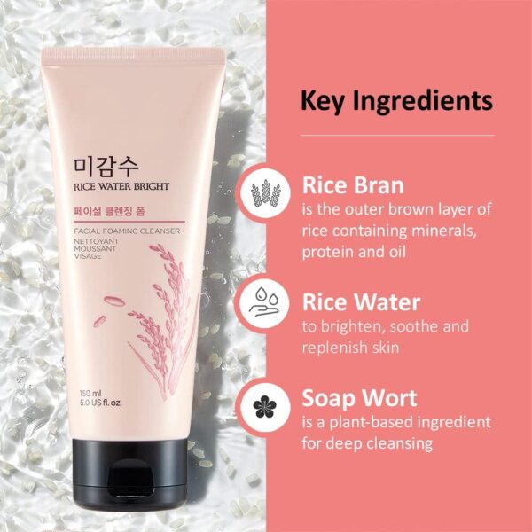 The Face Shop Rice Water Bright Face Cleansing Foam