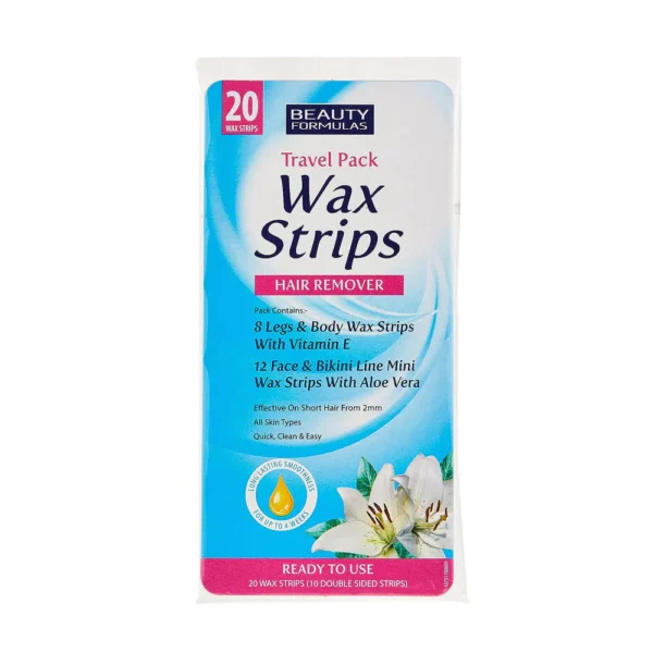 Beauty Formulas Wax Strips Travel Pack