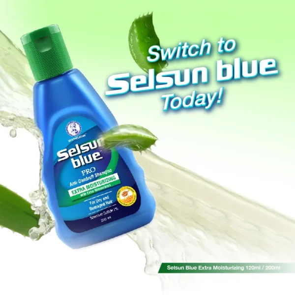 Selsun Blue Pro Extra Moisturizing Anti Dandruff Treatment Shampoo 200ml