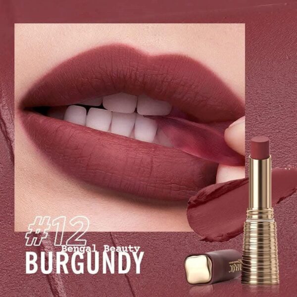 IMAGIC Lipstick Matte Long Lasting Bullet Lipstick Shade-12 BURGUNDY